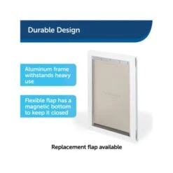 PetSafe Freedom Aluminum Pet Door - White 10 PetSafe Freedom Aluminum Pet Door - White -Pet Products Store petsafefreedomaluminumpetdoor white 3