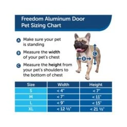 PetSafe Freedom Aluminum Pet Door - White 12 PetSafe Freedom Aluminum Pet Door - White -Pet Products Store petsafefreedomaluminumpetdoor white 5