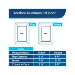 PetSafe Freedom Aluminum Pet Door - White 13 PetSafe Freedom Aluminum Pet Door - White -Pet Products Store petsafefreedomaluminumpetdoor white 6
