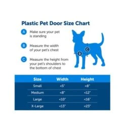 PetSafe Plastic Pet Door - White -Pet Products Store petsafeplasticpetdoor white small 3