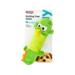 Petstages Stuffing Free Big Squeak Gator Dog Toy