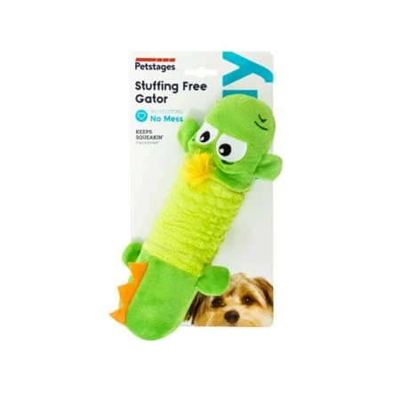 Petstages Stuffing Free Big Squeak Gator Dog Toy 3 Petstages Stuffing Free Big Squeak Gator Dog Toy