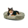 Pet Therapeutics Suede Dog Bed - Green - 37L X 26W Inch 1 Pet Therapeutics Suede Dog Bed - Green - 37L X 26W Inch -Pet Products Store pettherapeuticssuededogbed green 37lx26winch