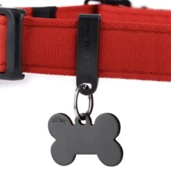 MyFamily Memopet Red Dog Collar -Pet Products Store portatag collar memopet 1