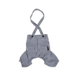 Puppia Striped Bobby Dog Dress - Navy - Small