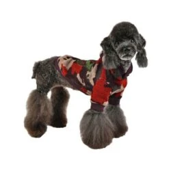 Puppia Colonel Dog Hooded T-shirts - Wine Camo -Pet Products Store puppiacoloneldoghoodedt shirts winecamo small 4 1