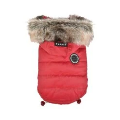 Puppia Hollis Reversible Hooded Winter Coat - Red