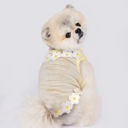 Puppia Jazlyn Sleeveless Shirts - Yellow 5 Puppia Jazlyn Sleeveless Shirts - Yellow - Image 3