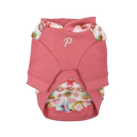 Puppia Jovie Dog Sweater With Hoodie - Pink 5 Puppia Jovie Dog Sweater With Hoodie - Pink - Image 3