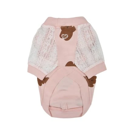 Puppia Millie Round Neck T-Shirt - Indian Pink 4 Puppia Millie Round Neck T-Shirt - Indian Pink - Image 2