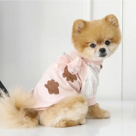 Puppia Millie Round Neck T-Shirt - Indian Pink 5 Puppia Millie Round Neck T-Shirt - Indian Pink - Image 3