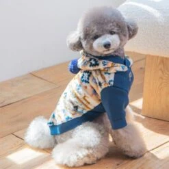 Puppia Nordic Dog Hooded T-Shirt - Navy -Pet Products Store puppianordicdoghoodedt shirt navy large 3