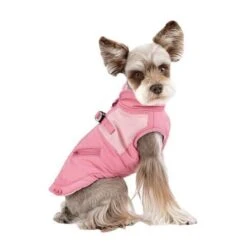 Puppia TinTin Winter Vest With Integrated Harness - Indian Pink -Pet Products Store puppiatintinwintervestwithintegratedharness indianpink 4
