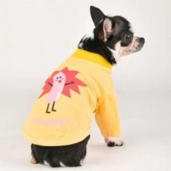 Puppia Yummy Pattern Dog T-Shirt, Yellow -Pet Products Store puppiayummypatterndogt shirtyellowlarge 3