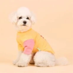 Puppia Yummy Pattern Dog T-Shirt, Yellow -Pet Products Store puppiayummypatterndogt shirtyellowlarge 4