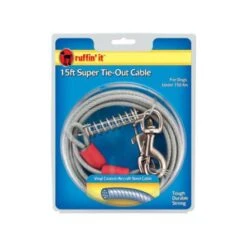 Ruffin It Dog Tie Out - Large - 15 Feet