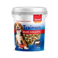 Sanal Trainers Duo Hearts Dog Treat - 300 G