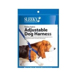Sleeky Double Ring Nylon Adjustable Royal Blue Dog Harness -Pet Products Store sleekydoubleringnylonadjustableroyalbluedogharness large 1 1