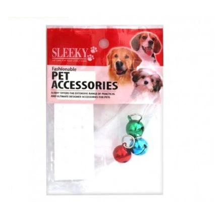 Sleeky Multi-Color Collar Bells, 3 Pcs 3 Sleeky Multi-Color Collar Bells, 3 Pcs