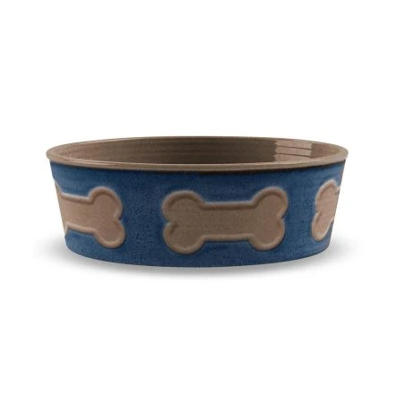 Tarhong Bone Emboss Pet Bowl, Large, 8.5" X 8.5" X 2.6" 3 Tarhong Bone Emboss Pet Bowl, Large, 8.5" X 8.5" X 2.6"