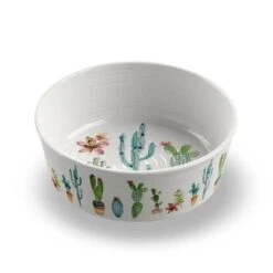 Tarhong Cactus Pet Bowl Medium, 6.7" X 6.7" X 2.3"