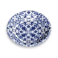 Tarhong Canyon Clay Saucer, Indigo, 5.2" X 5.2" X 1.1"