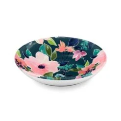Tarhong Floral Pet Saucer, 5.2" X 5.2" X 1.1"