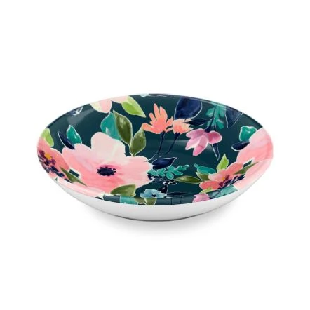 Tarhong Floral Pet Saucer, 5.2" X 5.2" X 1.1" 3 Tarhong Floral Pet Saucer, 5.2" X 5.2" X 1.1"