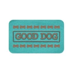 Tarhong Good Dog Pet Placemat, Teal, 11.5" X 19" X 0.08"
