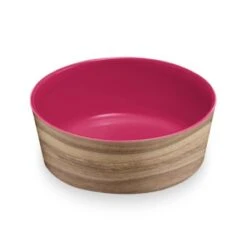 Tarhong Natural Acacia Pet Bowl Medium 8 Tarhong Natural Acacia Pet Bowl Medium -Pet Products Store tarhongnaturalacaciapetbowlmediumazalea 1 1