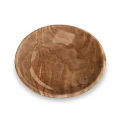Tarhong Olive Pet Saucer Natural, 5.2'' X 5.2" X 1.1"