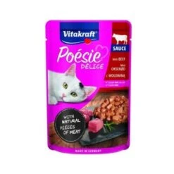 Vitakraft Poésie Delisauce + Beef, 85g, Pack Of 23 -Pet Products Store vitakraftpo siedelisauce beef85gpackof23 3