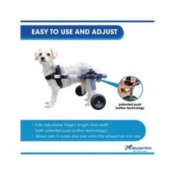 Walkin Wheels Wheelchair For Mini Dogs - Blue -Pet Products Store walkinwheelswheelchairforminidogs blue 5