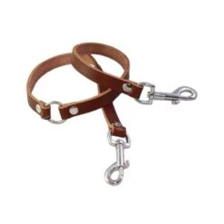 Weaver Pet Genuine Leather Double Dog Leash - 3/4 X 4 Inch -Pet Products Store weaverpetgenuineleatherdoubledogleash 34x4inch 3