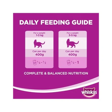 Whiskas Mince Lamb Turkey & Veg - 400g - Pack Of 24 7 Whiskas Mince Lamb Turkey & Veg - 400g - Pack Of 24 - Image 5