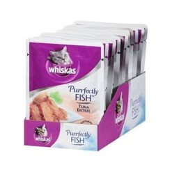 Whiskas Purrfectly Fish With Tuna Cat Food Pouch - 85g - Pack Of 24 -Pet Products Store whiskaspurrfectlyfishwithtunacatfoodpouch 85gpackof24 4