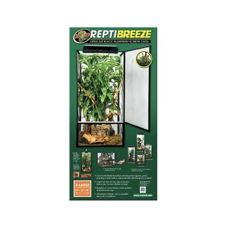 Zoo Med ReptiBreeze Aluminum Screen Cage 4 Zoo Med ReptiBreeze Aluminum Screen Cage - Image 2