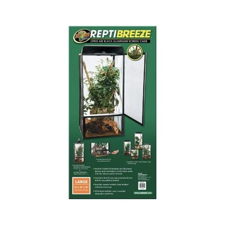 Zoo Med ReptiBreeze Aluminum Screen Cage 3 Zoo Med ReptiBreeze Aluminum Screen Cage