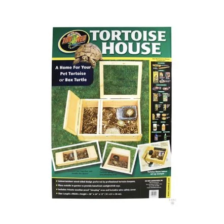 Zoo Med Tortoise House - 24L X 36W X 12H Inch 3 Zoo Med Tortoise House - 24L X 36W X 12H Inch
